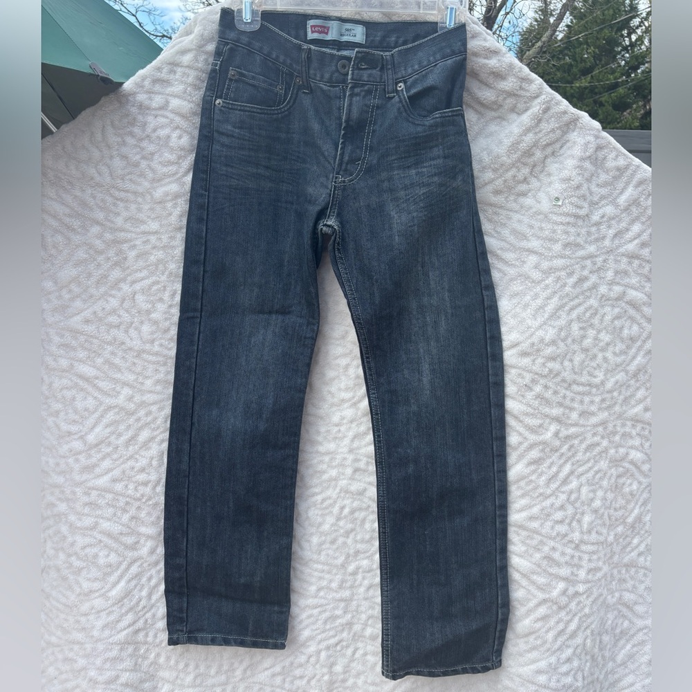 Levi's Boy’s Dark Blue Straight Jeans